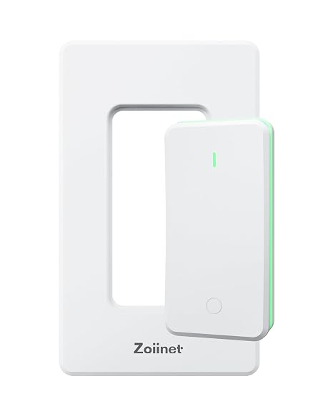 Wireless Lights Switch(Remote Control Only), No Wiring, Removable | Buckle Design & Removable, Muti Way Switch, No WiFi Needed, Programmable, Work with Receiver, Outlet & Light Socket