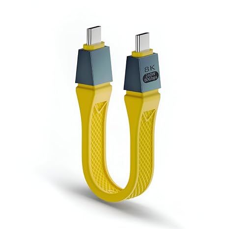 80Gbps 240W Short USB C to USB C Cable for Thunderbolt 5 Cable 5inch