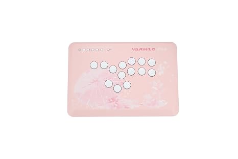 Varmilo FK2 Sakura Leverless Arcade Controller for Fighting Games Leverless Arcade Controller Compatible with Rapid Triggers