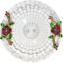 Round Dessert Plate 6 inch Tea Plates Tea Saucers Display Red Rose