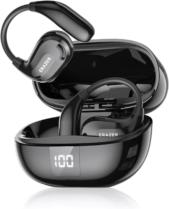 ERAZER XT66PRO AI Translation Earbuds Real Time Translator Earbuds OWS Wireless Bluetooth Earphones 135 Language Open Ear translating Headphones for Travel Business Learning