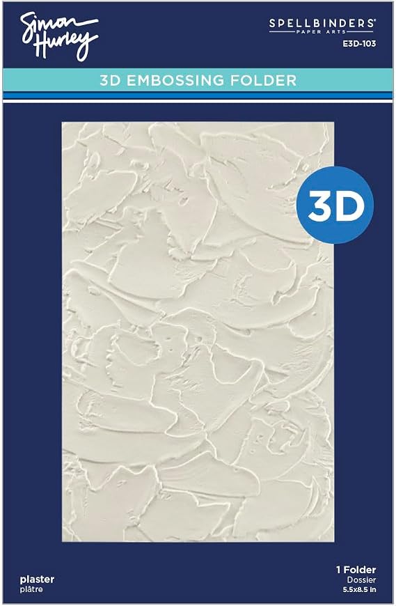 Spellbinders E3D-103 Plaster 3D Embossing Folder from Simon's Birthday Bash Collection by Simon Hurley