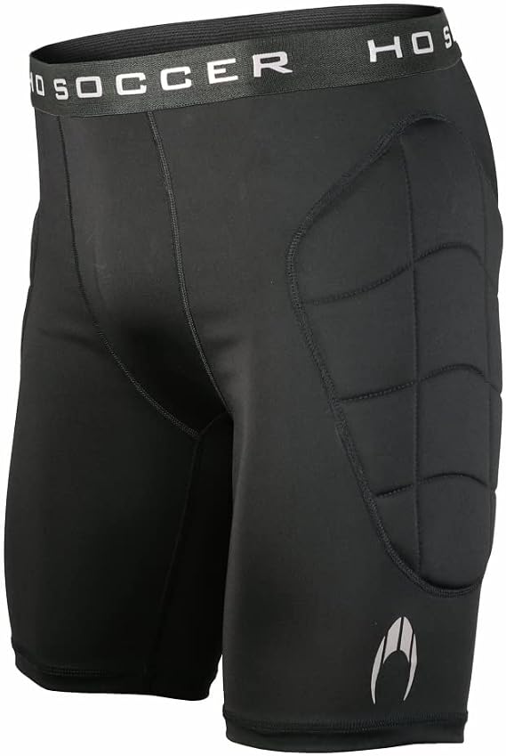 HO Soccer Raven Padded GK Tight Shorts Size L Black