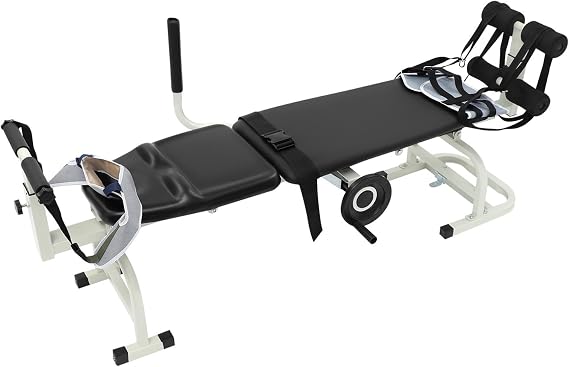 Decompression Table, Spinal Decompression Machine with Base & Safety Belt Decompression Back Stretcher Traction Table Adjustable Decompression