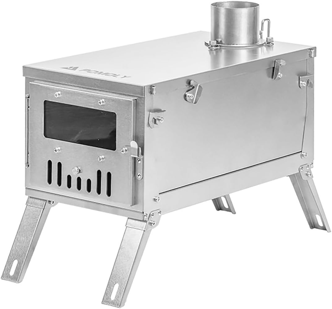 POMOLY GT Max Ultra Lightweight Fast Fold Titanium Wood Stove Camping Tent Stove