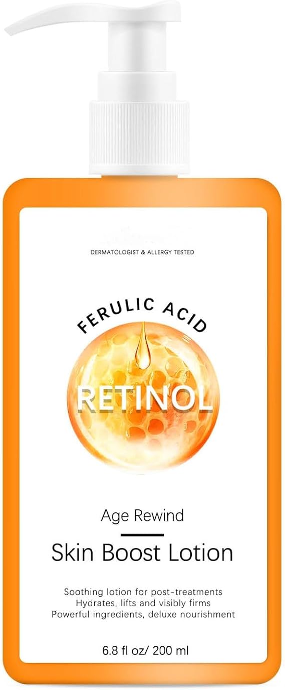 Retinol Body Lotion Firming Moisturizer, Smoothing Body Lotion for Women, Anti Aging Wrinkle Nourishing Tightening Skin, Improve Elasticity, Hydrating Firming Body Skin Care Retinol Cream
