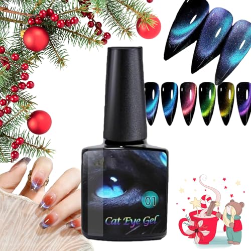 Cateyeslay Magnetic Gel Polish, Magnetic Gel Polish Cat Eye, CatEyeSlay Cat Eye Magnetic Nail Polish, Cat Eye Gel Nail Polish Set, For Home DIY Manicure Varnish Art Design 01