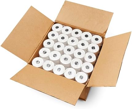ShopSmartOnline (20 Cases) 3 1/8 x 119 ft Thermal (48 GSM Paper thickness) Paper Rolls BPA Free Cash Register Thermal Paper Rolls - Premium White Paper Roll