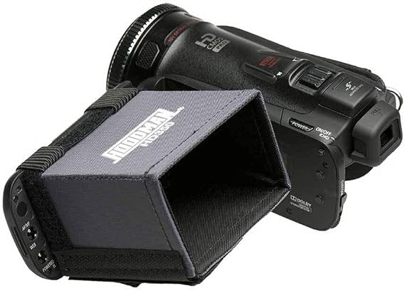 Hoodman HD350 Video Hi-Def 16x9 LCD Camcorder Hood | 3.5 inch LCD hood with 16:9 ratio for glare reduction, color accuracy and outdoor videography