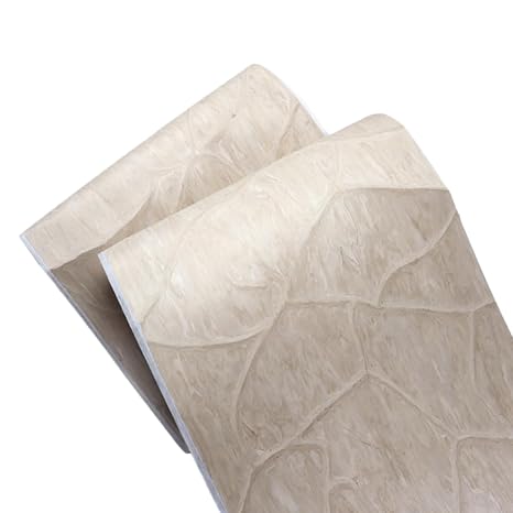 0.5mm Thick Marble Pattern Beige Tech Wood Veneer 2.5x0.53m (98x20.8inch) Home Decor DIY Crafts Furniture Veneer Speaker Panels Car Interior Trim