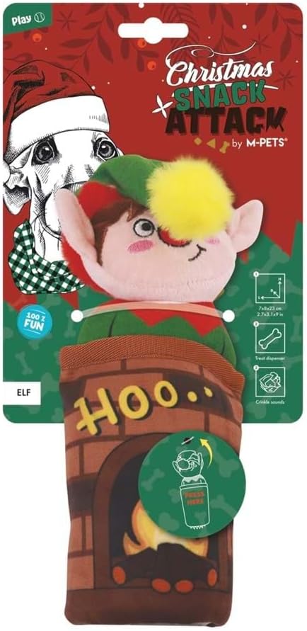 M-pets Christmas Elf Snack Attack KÖpek OyuncaĞi