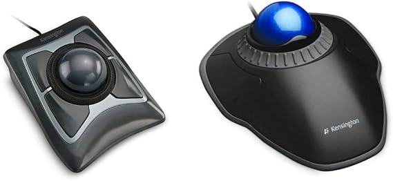 Kensington Expert Trackball Mouse (K64325), Black Silver & Orbit Trackball Mouse with Scroll Ring (K72337US)
