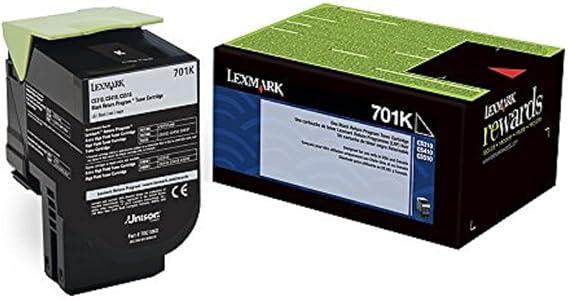 Lexmark 70C10K0 Black Return Program Toner | Unison Toner with 1000 page yield and shake-free system for CS310, CS410 and CS510 printers