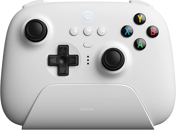 8BitDo Ultimate Controller with Charging Dock 2.4g for Windows, Android and iOS 16.3+ White