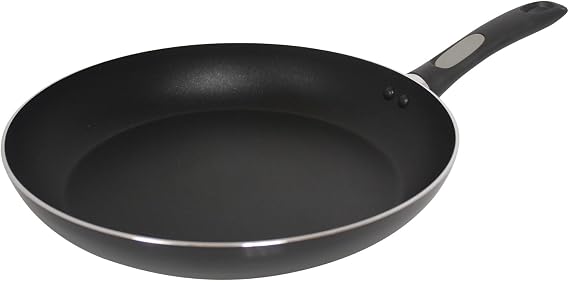 Mirro A7970784 Get A Grip Aluminum Nonstick 12-Inch Fry Pan / Saute Pan Cookware, Black