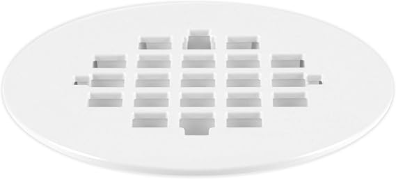 Oatey 4-1/4 in. Carded White Plastic Snap-Tite Strainer