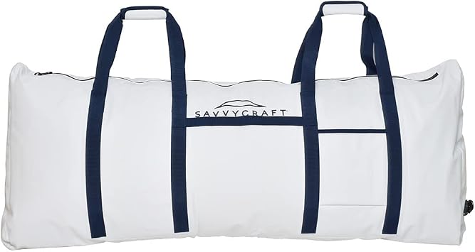 Savvycraft Waterproof Leakproof Insulated Fish Kill Bag, Heavy Duty Soft Fish Storage Bag with Easy Grip Handles, White 48" L x 10" W x 20" H