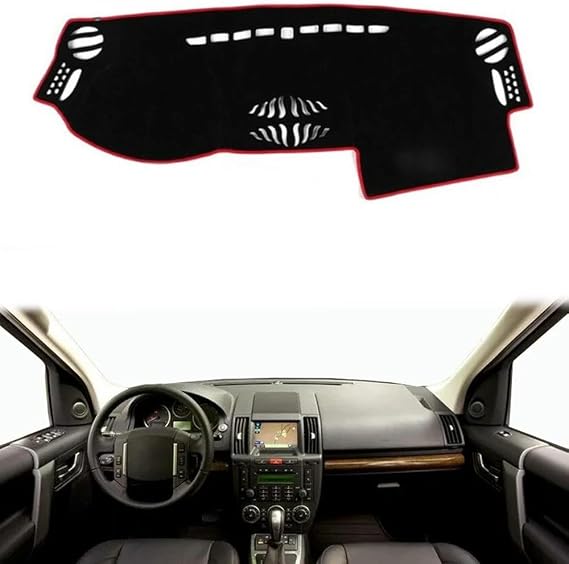 Car Dashboard Cover Anti-Scratch Dash Cover Interior Dash Covers - for Land Rover LR2 Freelander 2 2007-2013 2014 LHD, Blue