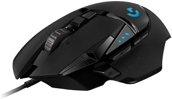 Logitech G G502 HERO Kablolu Oyuncu Mouse, LIGHTSYNC Teknolojisi, 25.600 DPI, 11 Programlanabilir Tuş, 121 gr Ağırlık, Siyah | HERO 25K Sensör, 25.600 DPI, RGB, Ayarlanabilir Ağırlıklar, 11 Programlanabilir Düğme, Yerleşik Bellek, PC/Mac - Siyah