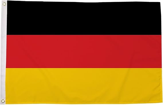 Flagmax German Flag 5ft x 3ft - Durable Germany Flag with Eyelets - Deutsche Flagge for Indoor and Outdoor Display - Perfect for Home, Office, or Events