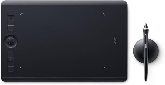 Wacom Intuos Pro Medium Size Pen Tablet 2017, Pen Input Board-style Tab with Wacom Pro Pen 2, Compatible with Windows/Mac, PTH-660/K0