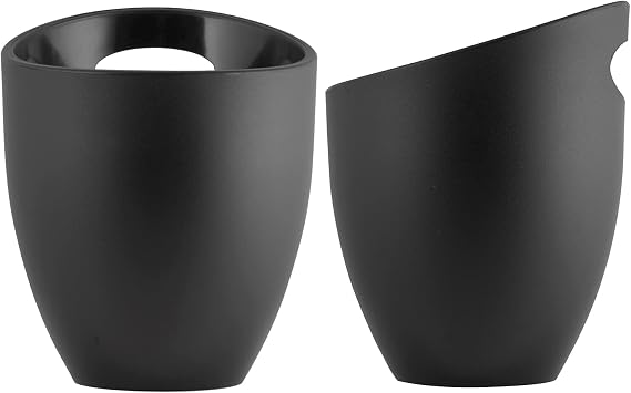 Home Igloo Small Bucket Metal Sheet Black