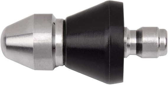 SN-007 Pressure Washer Sewer Jetter Nozzle,Drain Cleaning Water Jetter,5000 PSI 1/4'' Quick Disconnect Plug