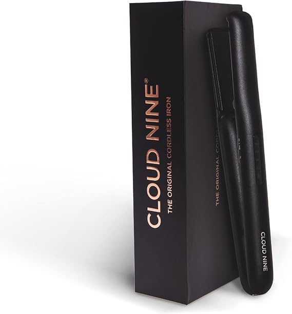 Cloud Nine Original Cordless Hair Straighteners for Women, Portable, Black