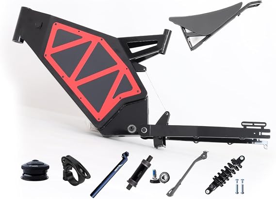KEYU F1 Enduro ebike Frame Super Design Bicycle Strong Frame for Full Bikes Motorcycle seat Frame Enduro ebike Frame kit