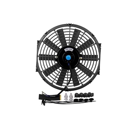 MASO Car Engine Cooling Fan, Universal Electric Radiator Fan 12V 80W