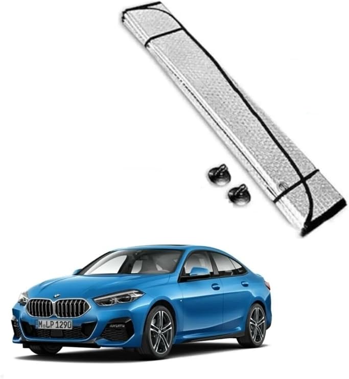 Windshield Sunshade 140cm x 75cm Large Size Sunshade with Nickel Balloons Good Quality