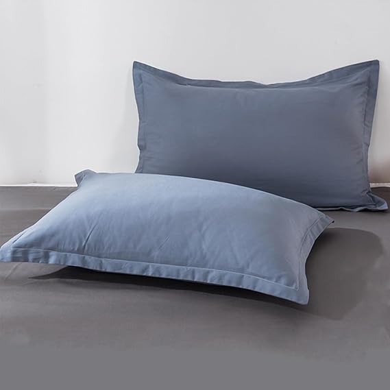 Queen Size Patchwork Pillowcases Envelope Soft and Cozy Cotton Pillow Cases Covers Bedding Set, Pack 2, 18.89'' X 29.13''