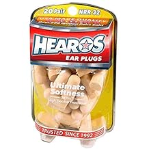 Hearos Ear Plugs, Ultimate Softness Series 20 pr (Pack of 3)
