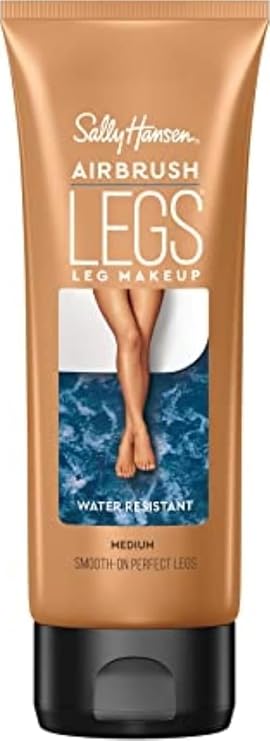 Sally Hansen Airbrush Legs, Leg Makeup, Medium, Easy Application, Flawless Looking Legs, Water Resistant, Transfer Proof Lotion
