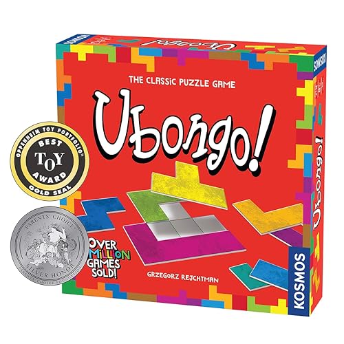 Thames & Kosmos Ubongo - Sprint to Solve The Puzzle | Family Friendly Fun Game | Highly Re-Playable | Quality Components Made in Germany , Orange