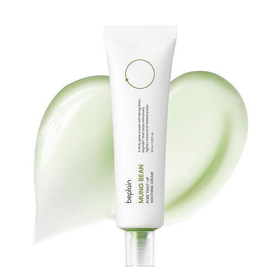 beplain Mung Bean Peptide Cream, Hyaluronic Face Moisturizer, 2.02 fl oz