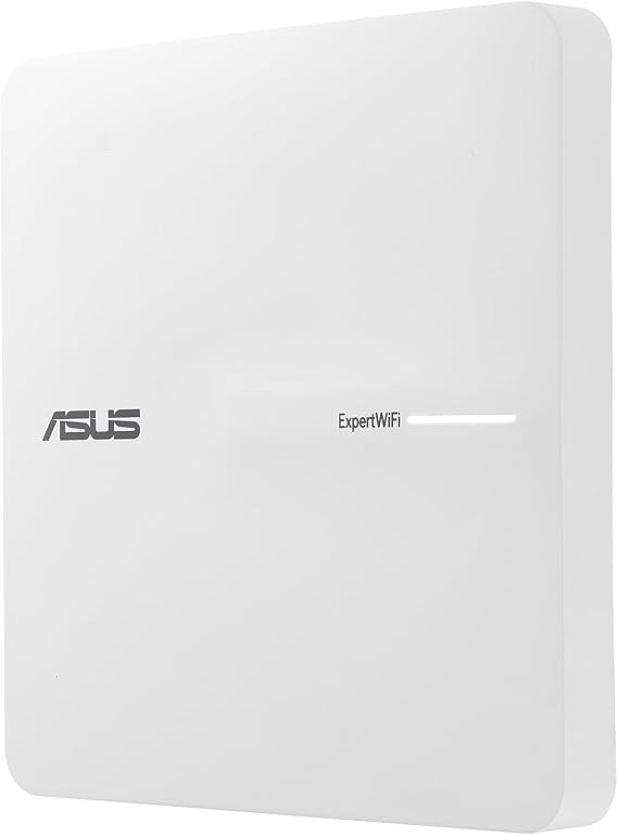 ASUS ExpertWiFi EBA63 AX3000 Dual-Band WiFi 6 (802.11ax) PoE Access Point, Support up to 5 SSIDs and VLAN, Self-Defined Network, Support PoE & PoE+, Easy Management app, AiMesh Compatible