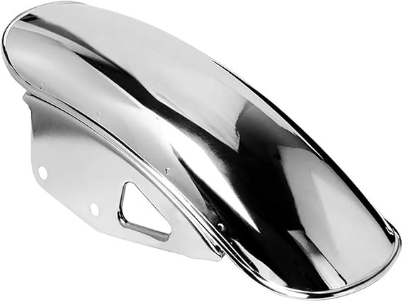 Motorbike Fenders For GN125 For GN250 For GN 125 For GN 250 For GN-125 For GN-250 For GN 125 250 Front Splash Guard Wheel Cover Tire Hugger Mudguard(Chrome)