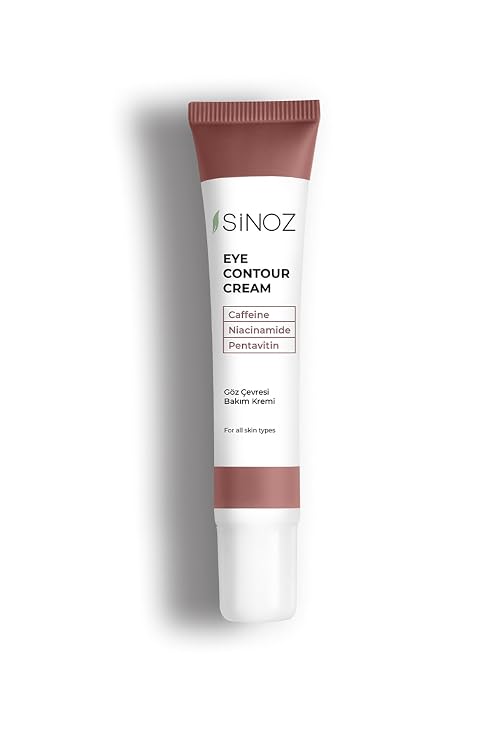 Sinoz Eye Contour Cream | Hydrating & Revitalizing Under Eye Treatment | Reduces Dark Circles, Puffiness & Fine Lines | Lightweight Formula | 0.51 Fl Oz (Pack of 1)