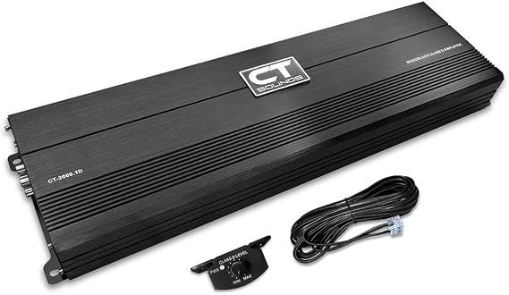 CT Sounds CT-2000.1D Compact Class D Car Audio Monoblock Amplifier, 2000 Watts RMS