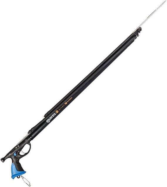 Mares Viper Pro DS Speargun for Spearfishing - Pneumatic Spear Gun with Aluminum Barrel & Vertical Spiro Reel