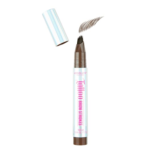 Absolute New York Brown Tattoo Brow Strokes, Natural Mirco Bladed Effect