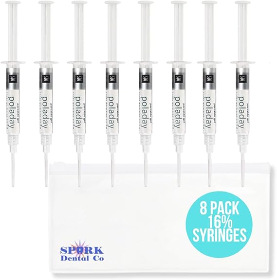 Polanight 16% 8 Syringe Pack, Polanight Whitening Gel (8 Whitening Syringes Total)