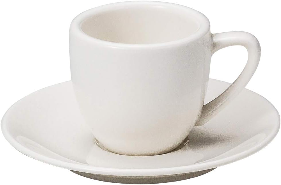 Yamashita Kogei 15053310 Cup_Saucer, Porcelain, 2.5 x 2.2 inches 6.3 x 5.7 cm 85cc, March NB Demitasse Bowl and Saucer