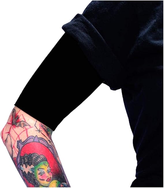 Ink Armor Premium Half Arm Tattoo Cover Up Sleeve - No Slip Gripper - U.S. Made