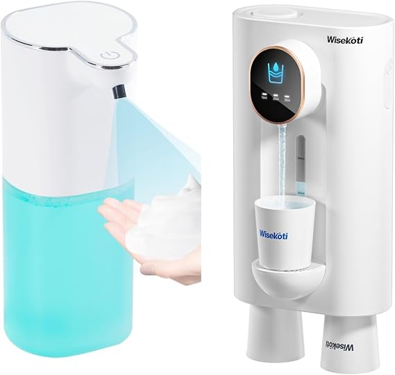 P9 Automatic Foam Soap Dispenser Bundle with S7 Automatic Mouthwash Dispenser