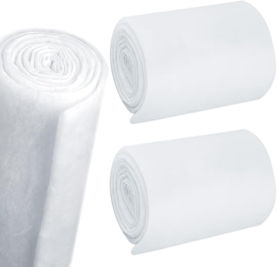 Peryiter 2 Roll Upholstery Quilt Batting 24 Inch x 2 Yard x 1 Inch Polyester Batting Multipurpose Fiberfill Stuffing Fabric for Cushion Pillows Bedspreads Interior Decoration Crafts