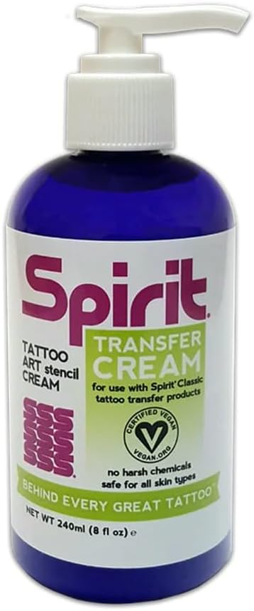 Spirit Classic Tattoo Stencil Transfer Cream, 8oz Bottle