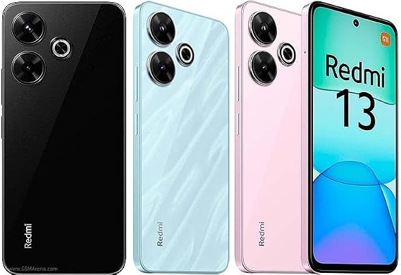 Redmi Xiaomi 13 4G LTE (128GB + 6GB) Factory Unlocked Global ROM GSM 6.79" 108MP Dual Camera (Tello Mint & Global) (Midnight Black (Global ROM))