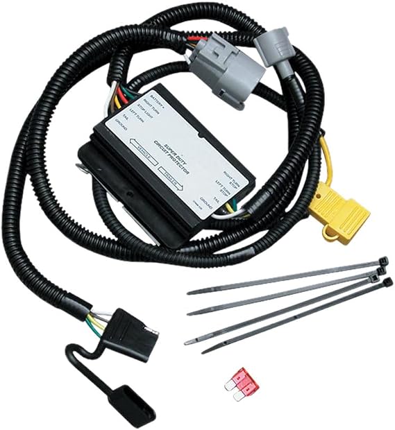 Tekonsha 118378 T-One T-Connector Harness, 4-Way Flat, w/Circuit Protected ModuLite Module, Compatable with 2001-2002 Toyota Tundra